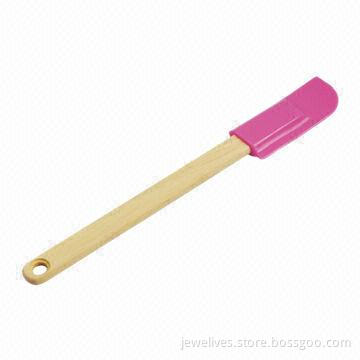 9.2-inch Silicone Scraper with Wooden Handle